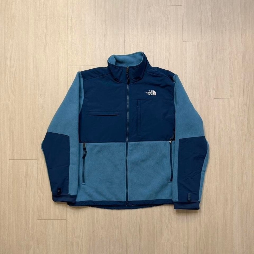 The North Face Men's Denali 2 Jacket Blue Color Block Men's Size XL